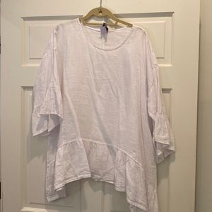 Whit linen top